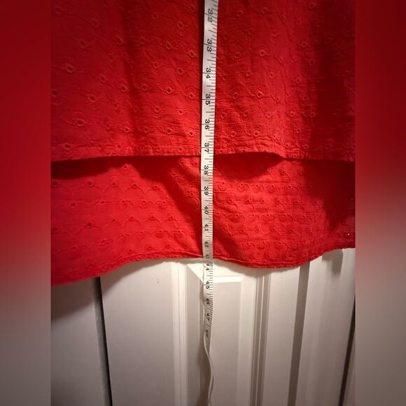 Terzo Millennio Size Medium Red Sleeveless High Low Dress Womens - Picture 11 of 12